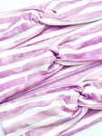 Purple Watercolor Striped Headband