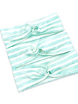 Aqua Watercolor Striped Headband