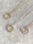 Double Karma Pendant Necklace