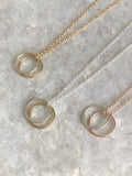Double Karma Pendant Necklace
