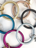 Lola Hands Free Glitter Bangle Keychain