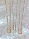 Open Box Pendant Necklace