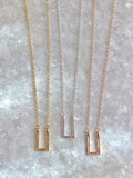 Open Box Pendant Necklace