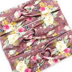 Dark Mauve Western Floral Headband