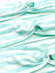 Aqua Watercolor Striped Headband