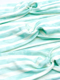 Aqua Watercolor Striped Headband