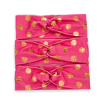 Hot Pink with Golden Dots Headband