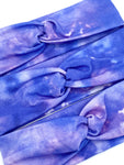 Blue Violet Tie Dye Headband