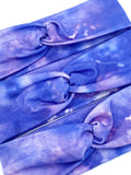 Blue Violet Tie Dye Headband