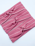 Deep Mauve Pinstripe Headband