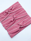 Deep Mauve Pinstripe Headband