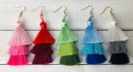 Ombré Silky Tassel Earrings