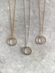 Double Karma Pendant Necklace