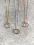 Double Karma Pendant Necklace