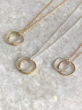 Double Karma Pendant Necklace