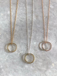Double Karma Pendant Necklace