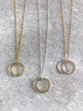 Double Karma Pendant Necklace