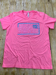 Jesse and the Thieves Neon Pink V-Neck Tee