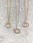 Double Karma Pendant Necklace