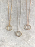 Double Karma Pendant Necklace