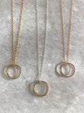 Double Karma Pendant Necklace
