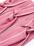 Deep Mauve Pinstripe Headband