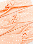 Peach Dots Headband