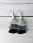 Ombré Silky Tassel Earrings