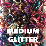 Medium Lauren Lane Hair Coil Set in Glitter