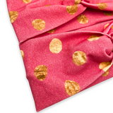 Hot Pink with Golden Dots Headband