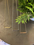 Latitude Bar Pendant Necklace