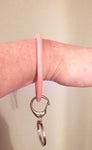 Penny Hands Free Slim Glitter Silicone Bangle Keychain Ring