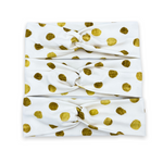 White with Golden Dots Headband