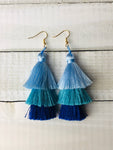 Ombré Silky Tassel Earrings