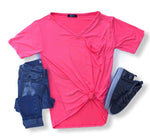 Slouchy Pocket Tee | Multiple Colors!