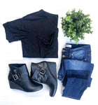 Slouchy Pocket Tee | Multiple Colors!