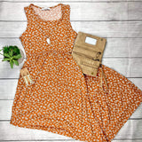 IN STOCK Rust Floral Maxi Dress FINAL SALE
