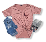 Slouchy Pocket Tee | Multiple Colors!